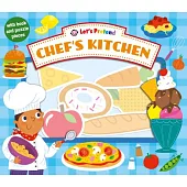 硬頁拼圖遊戲書：大廚的廚房（24*28公分大尺寸。學齡前）Let’s Pretend Chef’s Kitchen