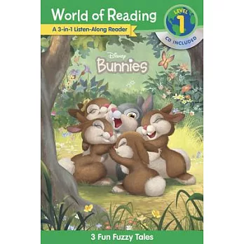 Disney Bunnies: A 3-In-1 Listen-Along Reader: 3 Fun Fuzzy Tales [With Audio CD]