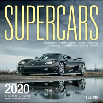 Supercars 2020 Calendar: Includes September 2019 Through December 2020
