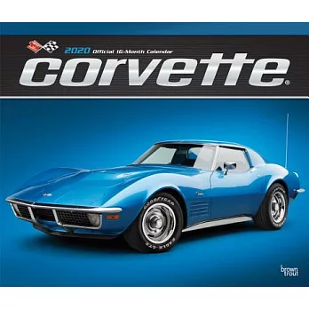 Corvette 2020 Calendar: Foil Stamped Cover