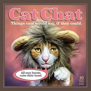 Cat Chat 2020 Calendar: Things Cats Would Say If They Could