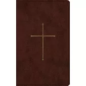 Holy Bible: English Standard Version, Vest Pocket New Testament With Psalms and Proverbs, Dark Brown, Trutone, Cross Design