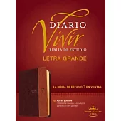 Holy Bible: Biblia De Estudio Del Diario Vivir Rvr60, Letra Roja, Sentipiel, Café/Café Claro/ Study Bible of the Daily Life Rvr6