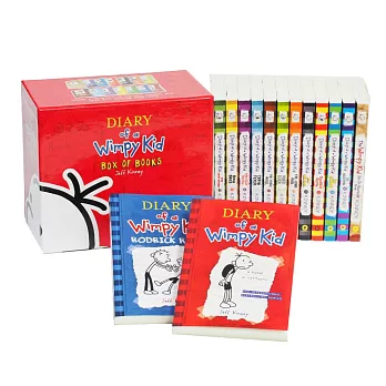 Diary of a Wimpy Kid Box of Books 1-13 + DIY Book