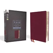 Nasb, Thinline Bible, Large Print, Bonded Leather, Burgundy, Red Letter Edition, 1995 Text, Comfort Print