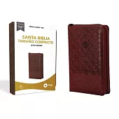 Rvr60 Santa Biblia, Letra Grande, Tamaño Compacto, Leathersoft, Café, Edición Letra Roja, Con Cierre