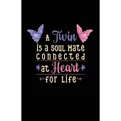 Twin Soul Mate Connected for Life Journal, Graph Paper: Blank Quad Grid Notebook with Graph Paper