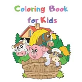 Coloring Book for Kids: Preschool Coloring Book for Kids Ages 2-4