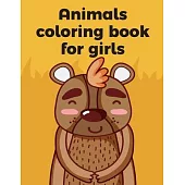 Animals coloring book for girls: Christmas Book from Cute Forest Wildlife Animals