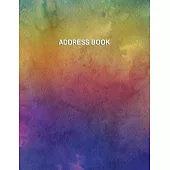 Low Vision Address Book: Record Contacts and Passwords Large Print With Bold Lines on White Paper For Visually Impaired