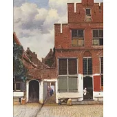 Johannes Vermeer Black Paper Sketchbook: The Little Street - Use with Colored Pencils, Metallic Markers, Chalk, Gel Ink Pens - Large Artsy Dutch Maste