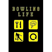 Bowling Life: 6x9 Ruled Notebook, Journal, Daily Diary, Organizer, Planner