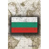 Notes: Beautiful Flag of Bulgaria Lined Journal Or Notebook, Great Gift For People Who Love To Travel, Perfect For Work Or Sc