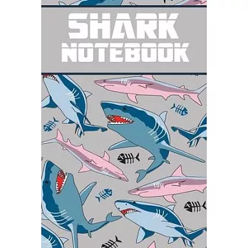 博客來-Shark notebook: wonderful Blank Lined Gift notebook For Shark ...