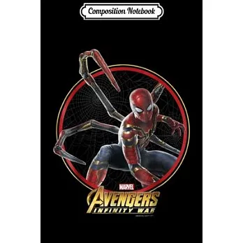 博客來-Composition Notebook: Marvel Infinity War Spider-Man Iron Circle ...
