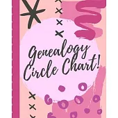 Genealogy Circle Chart: Family History Chart - Generations Family Tree - Historical Pedigree - Ethnicity - Ancestry DNA Gift - Life Branches -