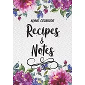 Blank Cookbook Recipes & Notes: Cook Recipe Book Journal Homecook Chefs Secret 7