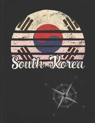 South Korea: Korean Vintage Flag Personalized Retro Gift Idea for Coworker Friend or Boss 2020 Calendar Daily Weekly Monthly Planne