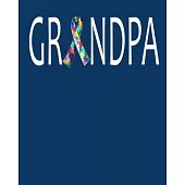 Grandpa: Autism Awareness Gift 2020 Monthly Planner 8