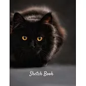 Sketch Book: Cute Cat Sketchbook - 120 Blank Pages Notebook for Drawing and Sketching
