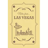 Notes from Las Vegas: Blank Lined Vintage Themed Journal of The Las Vegas Strip