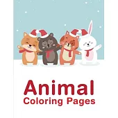 Animal Coloring Pages: Creative haven christmas inspirations coloring book