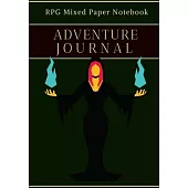 Adventure Journal: Sorceress & Mage RPG Notebook: Mixed paper: Ruled & Dot Grid: For Tabletop role playing gamers