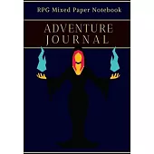 Adventure Journal: Sorceress & Mage RPG Notebook: Mixed paper: Ruled & Dot Grid: For Tabletop role playing gamers