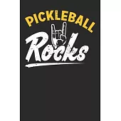 Pickleball Rocks: Pickleball Notebook Journal, Composition Book College Wide Ruled, Gift for Coach, Player or Fans. Ideal for School and