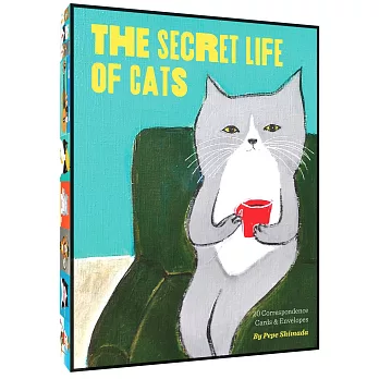 The Secret Life of Cats Correspondence Cards: (funny Kitty Portrait Flat Cards by Japanese Artist, Cards with Cute and Weird Cat Illustrations)