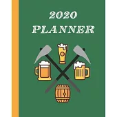 2020 Planner: Monthly & Weekly Planner Calendar With Dot Grid Pages: Great Gift For Axe Throwers: Adults Who Love Recreational Axe T