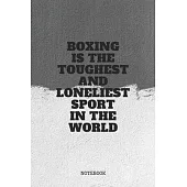 Notebook: Boxing Sport Training Quote / Box Saying Boxer Coach Planner / Organizer / Lined Notebook (6