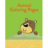 Animal Coloring Pages: Christmas Book, Easy and Funny Animal Images
