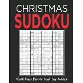 16X16 Christmas Sudoku: Stocking Stuffers For Men, Kids And Women: Christmas Sudoku Puzzles For Family: 50 Hard Sudoku Puzzles Holiday Gifts A