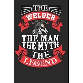 The Welder The Man the Myth the Legend: Welder Composition Notebook Journal for Welding Lovers. Wide Ruled Blank Lined paper. Diary, Notepad, Note Boo