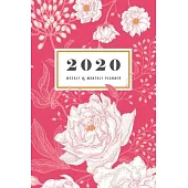 2020 Planner, January 2020-December 2020: Weekly and Monthly Planner + Calendar Views (Medieval Etched Floral Edition)