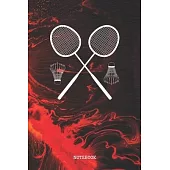 Notebook: Badminton Game Player Quote / Saying Cool Badminton Training Coaching Planner / Organizer / Lined Notebook (6