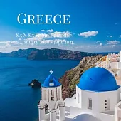Greece 8.5 X 8.5 Photo Calendar January 2020 - June 2021: 18 Monthly Mini Picture Book- Cute 2020-2021 Year Blank At A Glance Monthly Colorful Desk Wa