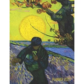 The Sower Planner 2020: Vincent van Gogh Painting - Artistic Year Agenda (12 Months): for Daily Meetings, Weekly Appointments, School, Office,