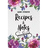 Blank Cookbook Recipes & Notes: Cook Recipe Book Journal Homecook Chefs Secret Pocket Recipes Planning to Write In Favorite Family Recipes and Notes F