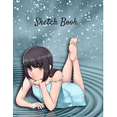 Anime Sketchbook: 120 Blank Pages, 8.5 x 11, Sketch Pad for Drawing Anime Manga Comics, Doodling, or Sketching