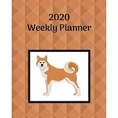 2020 Weekly Planner: Shiba Inu; January 1, 2020 - December 31, 2020; 8
