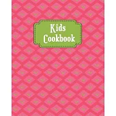 Kids Cookbook: Pretty Pineapple Cover, Blank Recipe Book for Young Children learning How to Cook in The Kitchen, Personal Keepsake No