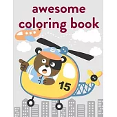 Awesome Coloring Book: Christmas Book from Cute Forest Wildlife Animals