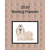 2020 Weekly Planner: Shih-Tzu; January 1, 2020 - December 31, 2020; 8