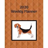 2020 Weekly Planner: Beagle; January 1, 2020 - December 31, 2020; 8