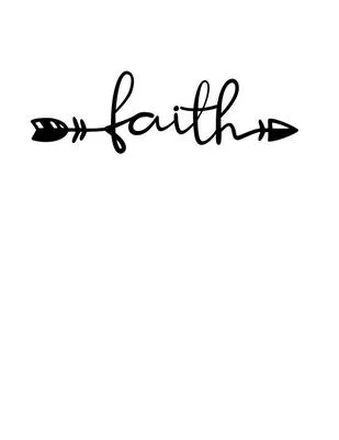 Faith: Christian Notebook: 8.5x11 Composition Notebook with Christian Quote: Inspirational Gifts for Religious Men & Women (C