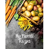 My Favorite Recipes: Blank Recipe Journal to Write in for Women, Food Cookbook Design, 120 places for recipes, Perfect gifts for women (126