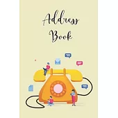 Address Book: Telephone and Address Book with Tabs for Contacts, Addresses, Phone Numbers, Email, Alphabetical Organizer Journal Not