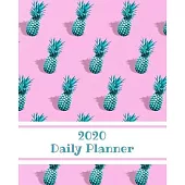 2020 Daily Planner: Pineapple; January 1, 2020 - December 31, 2020; 8 x 10